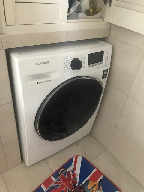 Samsung front-load washing machine with digital display